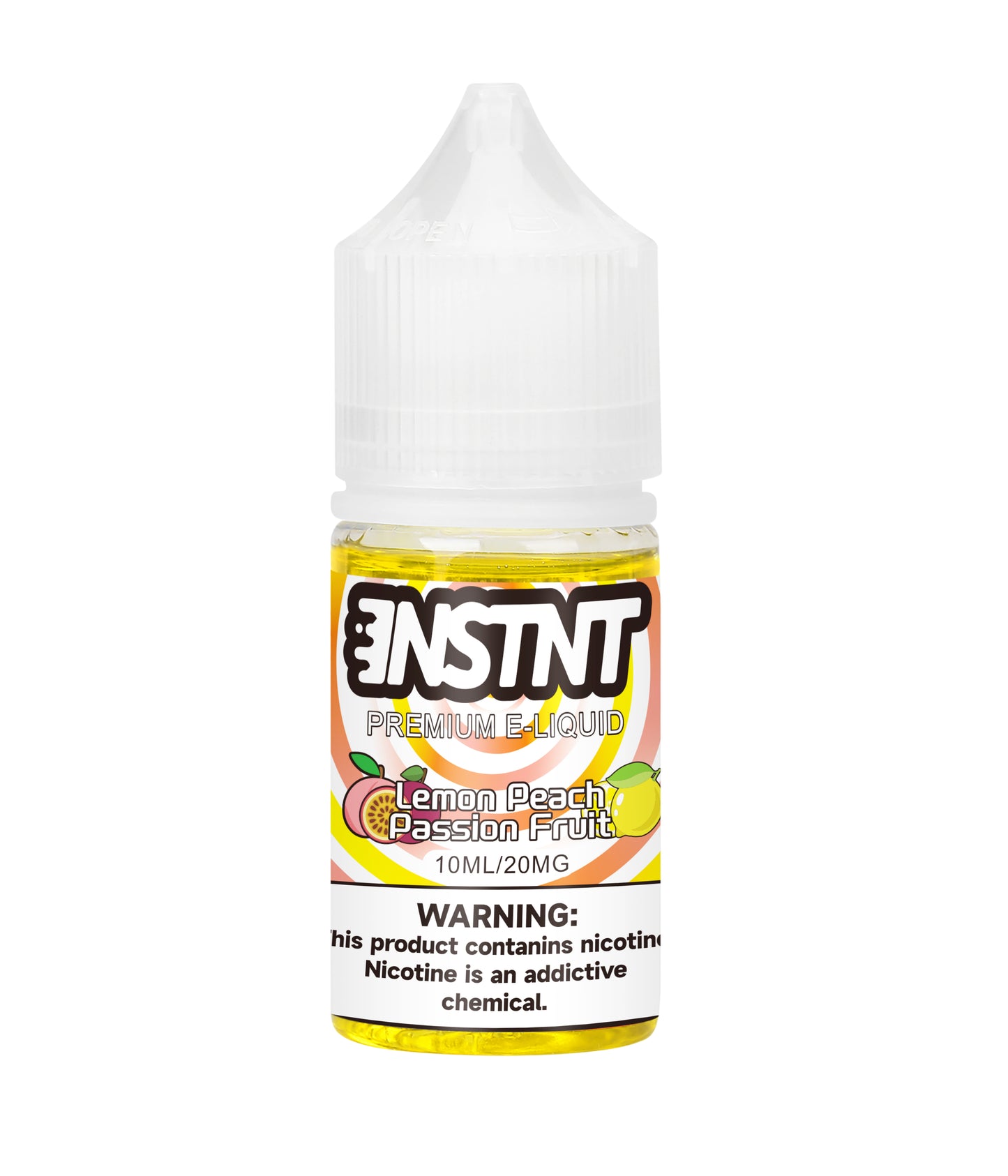 INSTNT Lemon Peach Passion Fruit Premium Salt Nic E Liquid