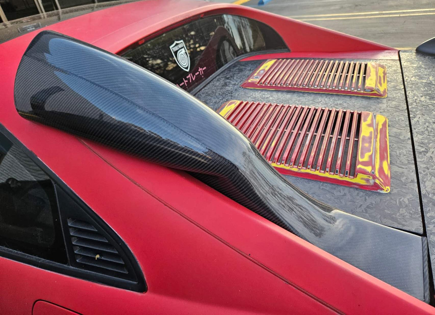 1991-96 Toyota MR-2 SW20 JDM Carbon Fiber Side Air Intake Engine Hood Scoop