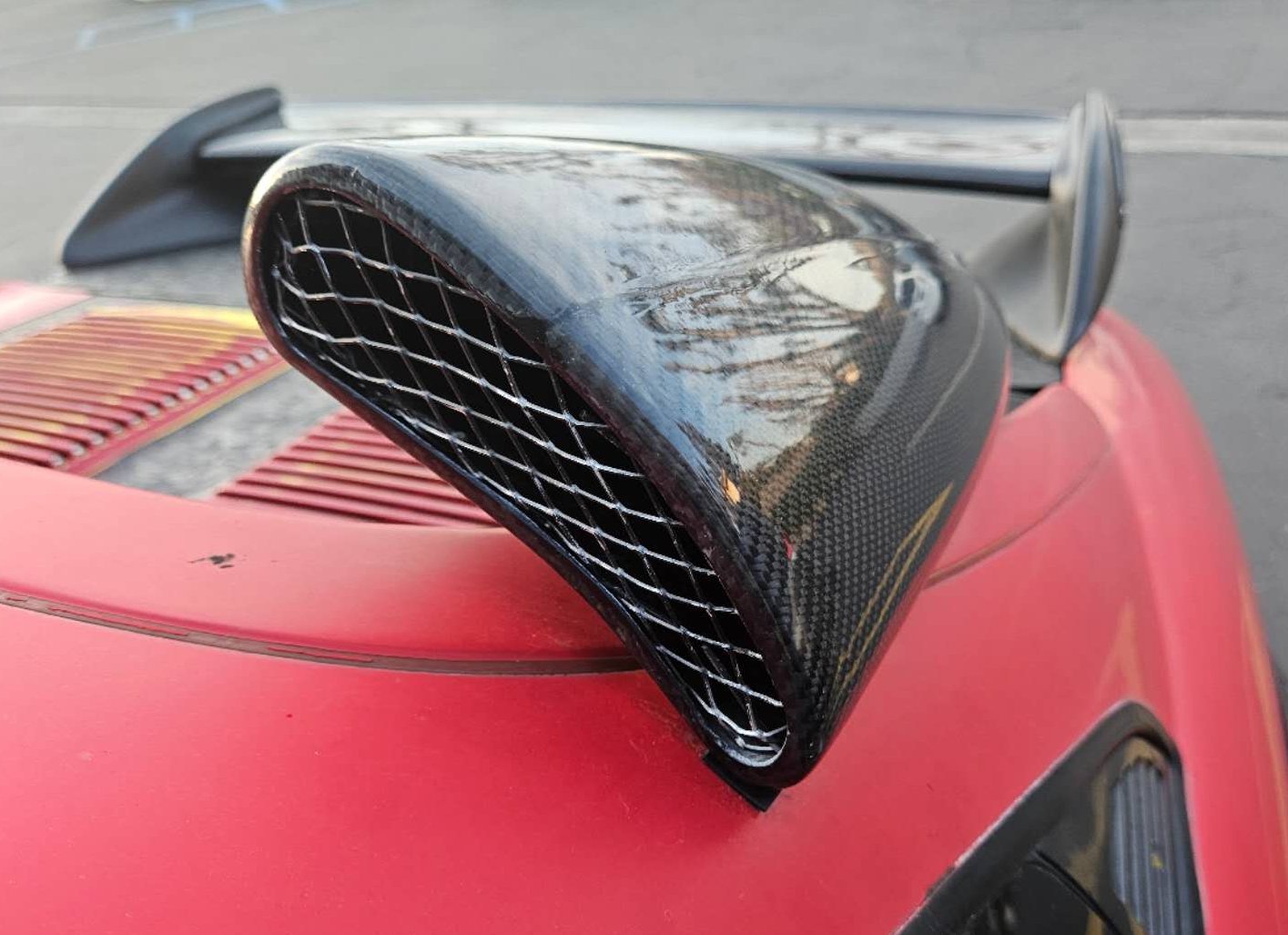 1991-96 Toyota MR-2 SW20 JDM Carbon Fiber Side Air Intake Engine Hood Scoop