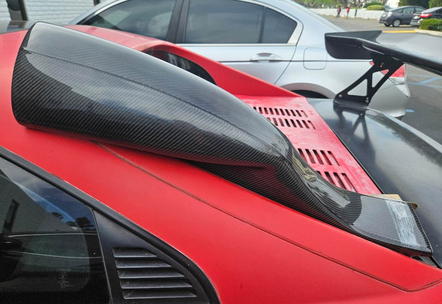 1991-96 Toyota MR-2 SW20 JDM Carbon Fiber Side Air Intake Engine Hood Scoop