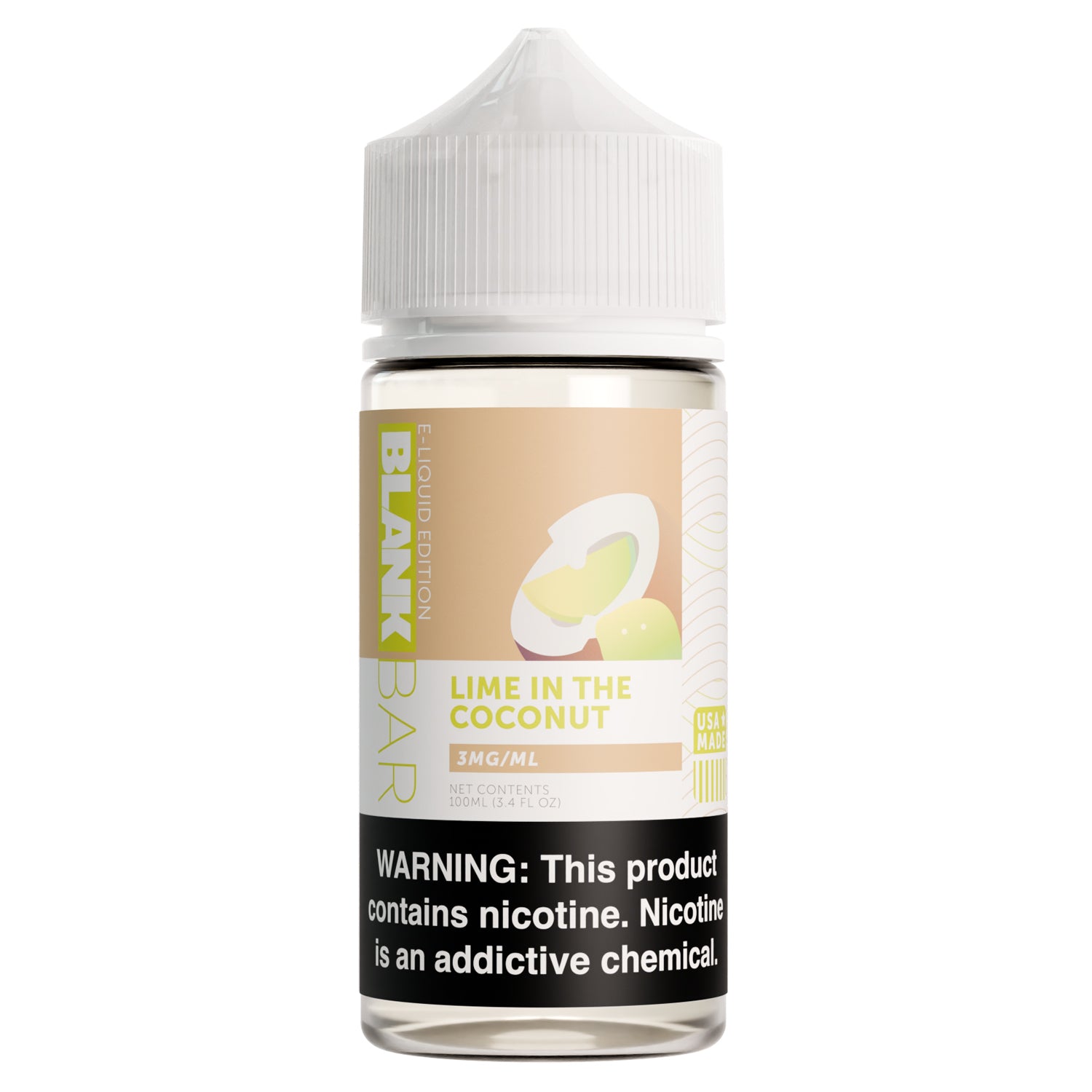 Lime in the Coconut - BLANK BAR 100mL Freebase E-Liquid asMODus Lime in the Coconut - BLANK BAR 100mL Freebase E-Liquid asMODus