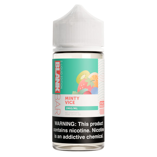 Minty Vice - BLANK BAR 100mL Freebase E-Liquid