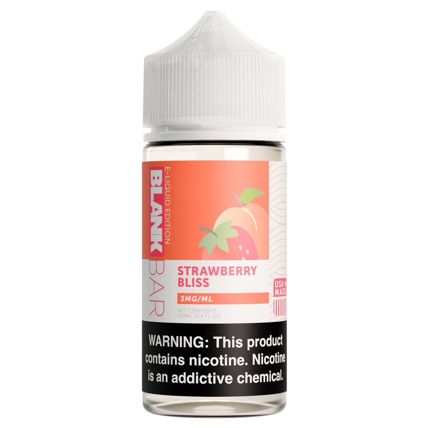 Strawberry Bliss - BLANK BAR 100mL Freebase E-Liquid asMODus Strawberry Bliss - BLANK BAR 100mL Freebase E-Liquid asMODus