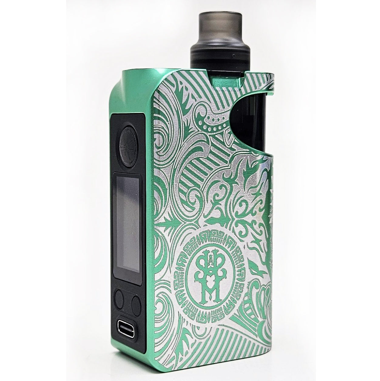 ASMODUS Minikin Pod System Limited Editions - Hand Engraved Green