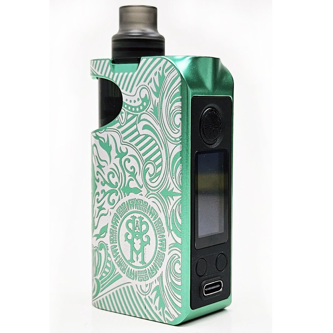 ASMODUS Minikin Pod System Limited Editions - Hand Engraved Green