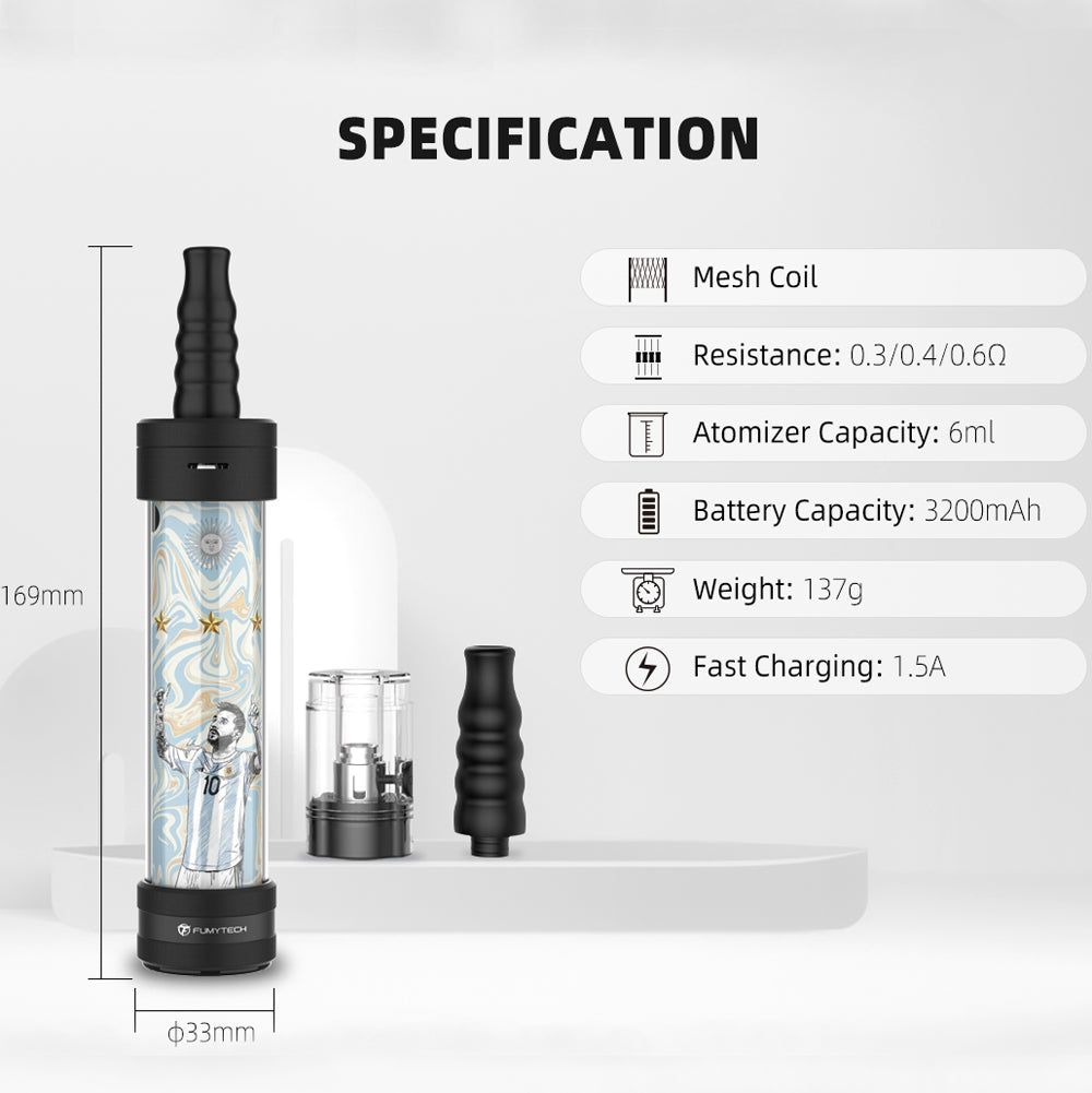 FUMYTECH Hookah Air 6mL 3200mAh Portable E-Shisha