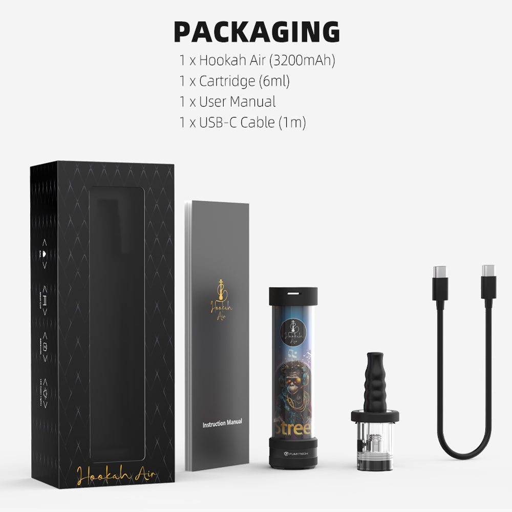 FUMYTECH Hookah Air 6mL 3200mAh Portable E-Shisha