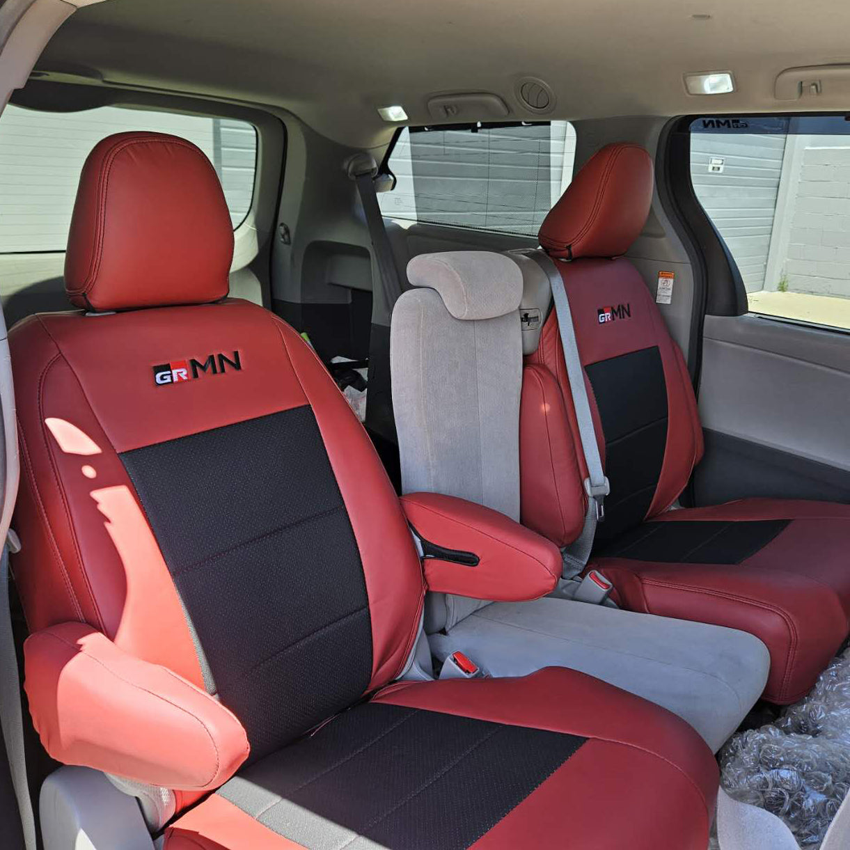 2021 and before Toyota Sienna LE XLE SE "GRMN" Premium Custom Car Seat Covers