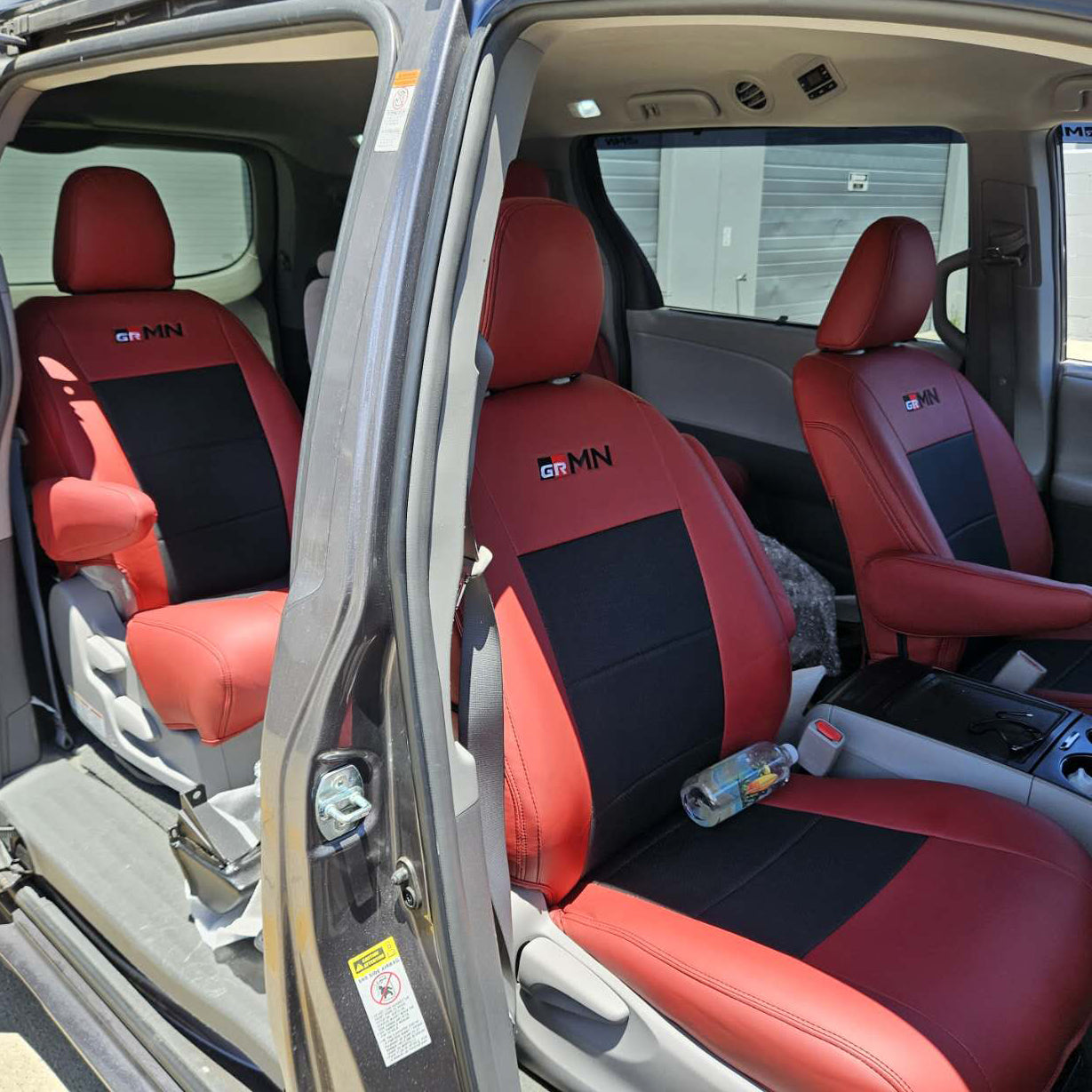 2021 and before Toyota Sienna LE XLE SE "GRMN" Premium Custom Car Seat Covers