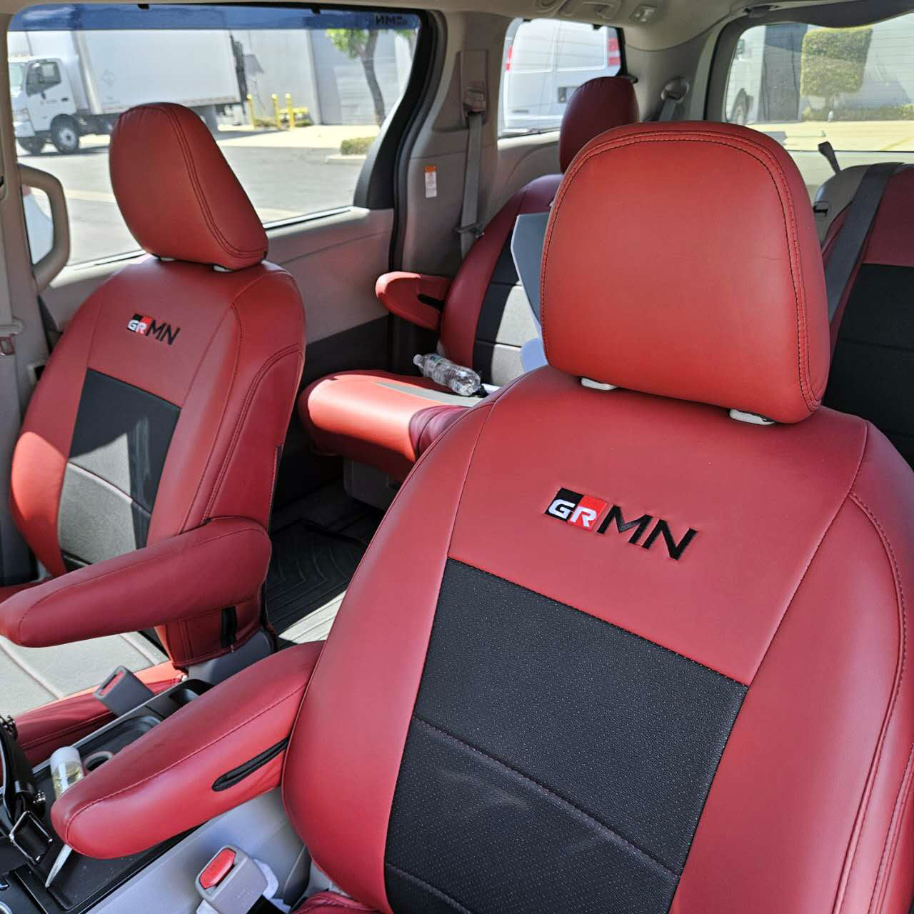 2021 and before Toyota Sienna LE XLE SE "GRMN" Premium Custom Car Seat Covers
