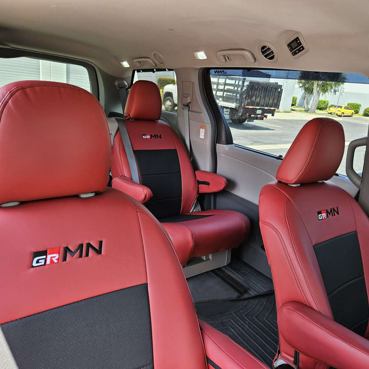 2021 and before Toyota Sienna LE XLE SE "GRMN" Premium Custom Car Seat Covers