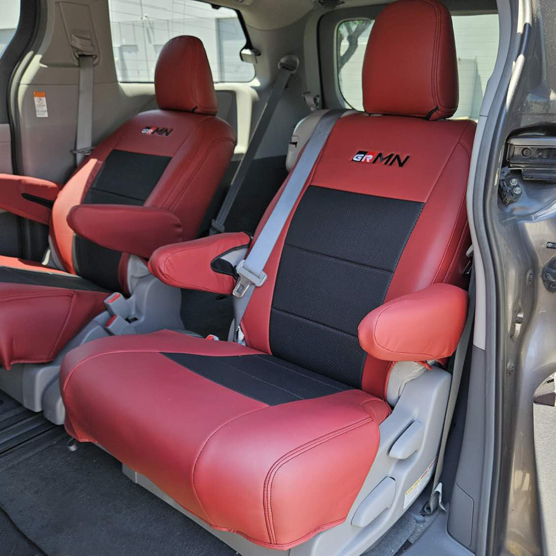2021 and before Toyota Sienna LE XLE SE "GRMN" Premium Custom Car Seat Covers