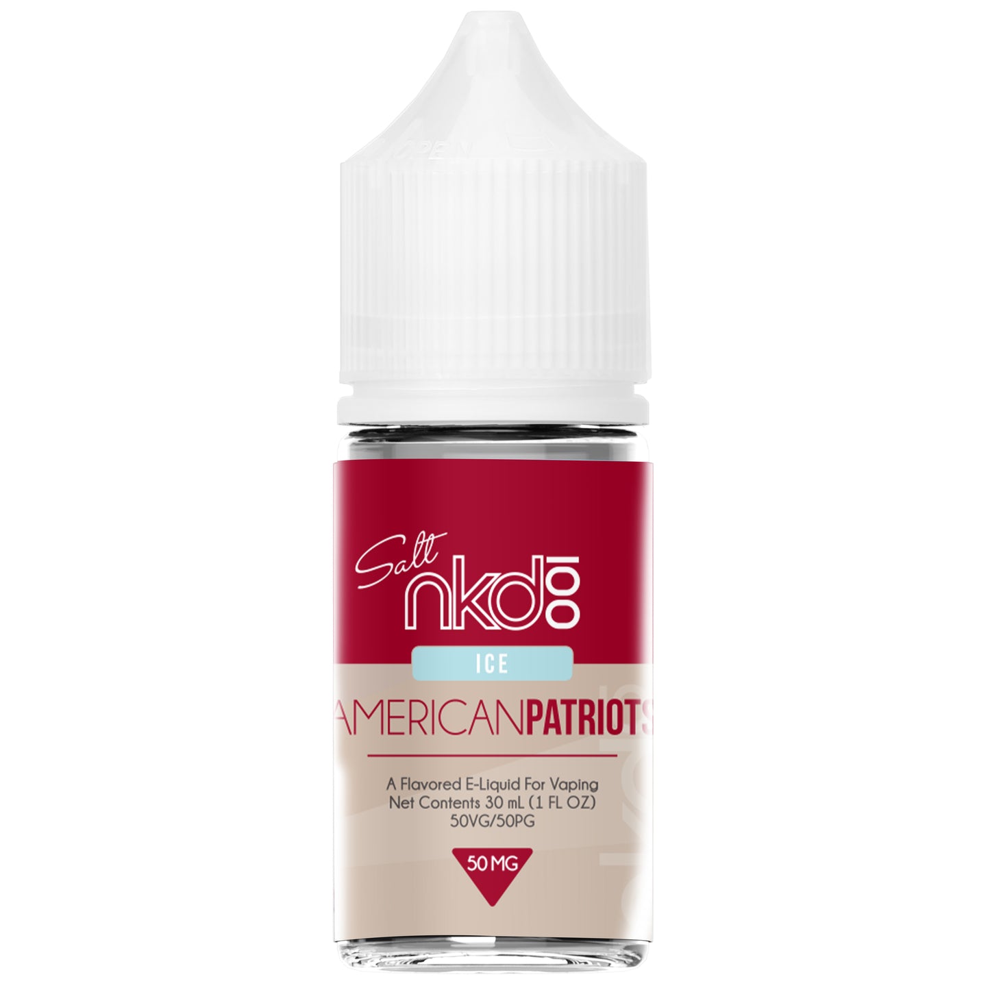 Naked 100 American Patriots Ice 1.0 fl oz (30mL) Salt E-Liquid