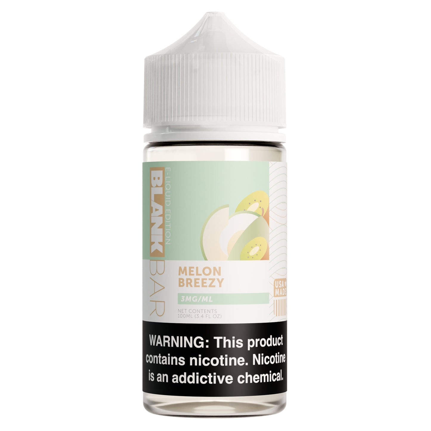 Melon Breezy - BLANK BAR 100mL Freebase E-Liquid