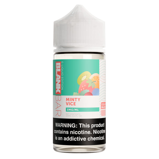 Minty Vice - BLANK BAR 100mL Freebase E-Liquid