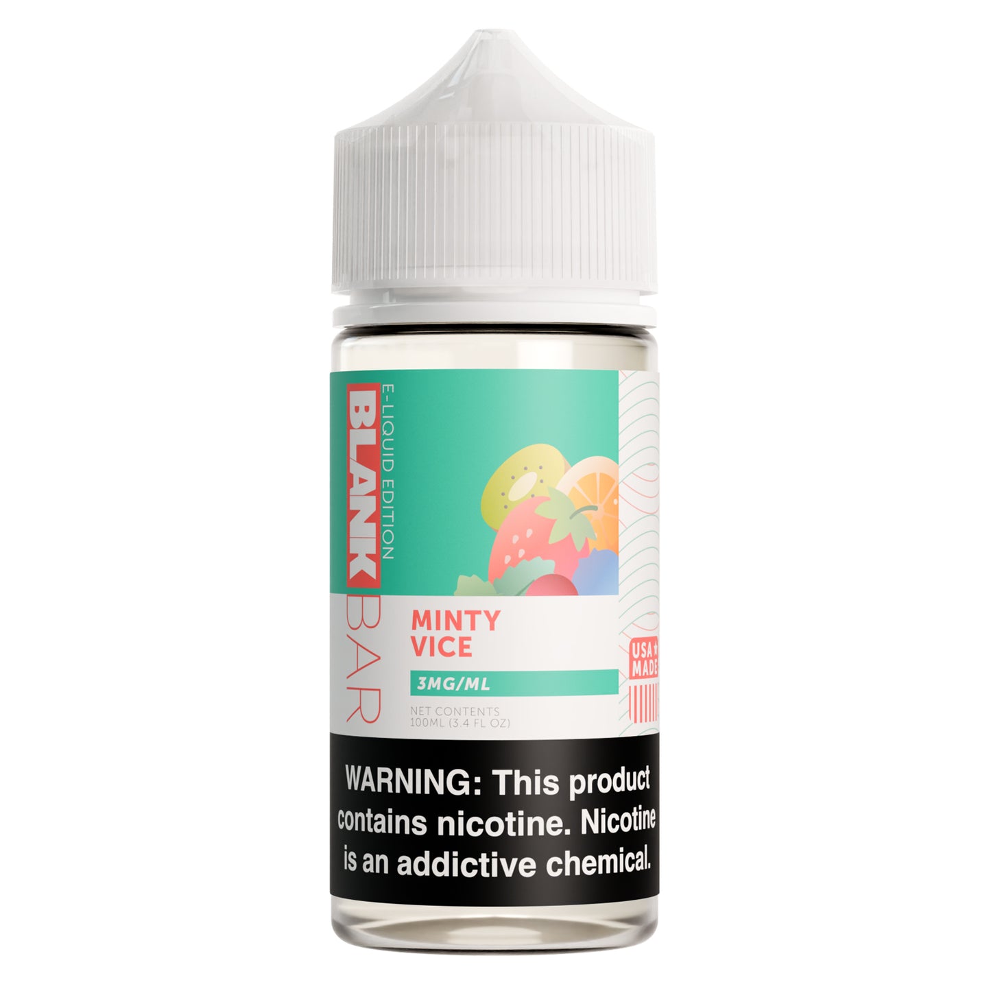 Minty Vice - BLANK BAR 100mL Freebase E-Liquid