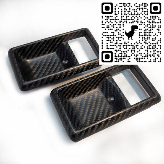 AE86 Toyota Corolla GTS / SR5 / AW11 Carbon Fiber Door Handle Frame Bezel Assembly