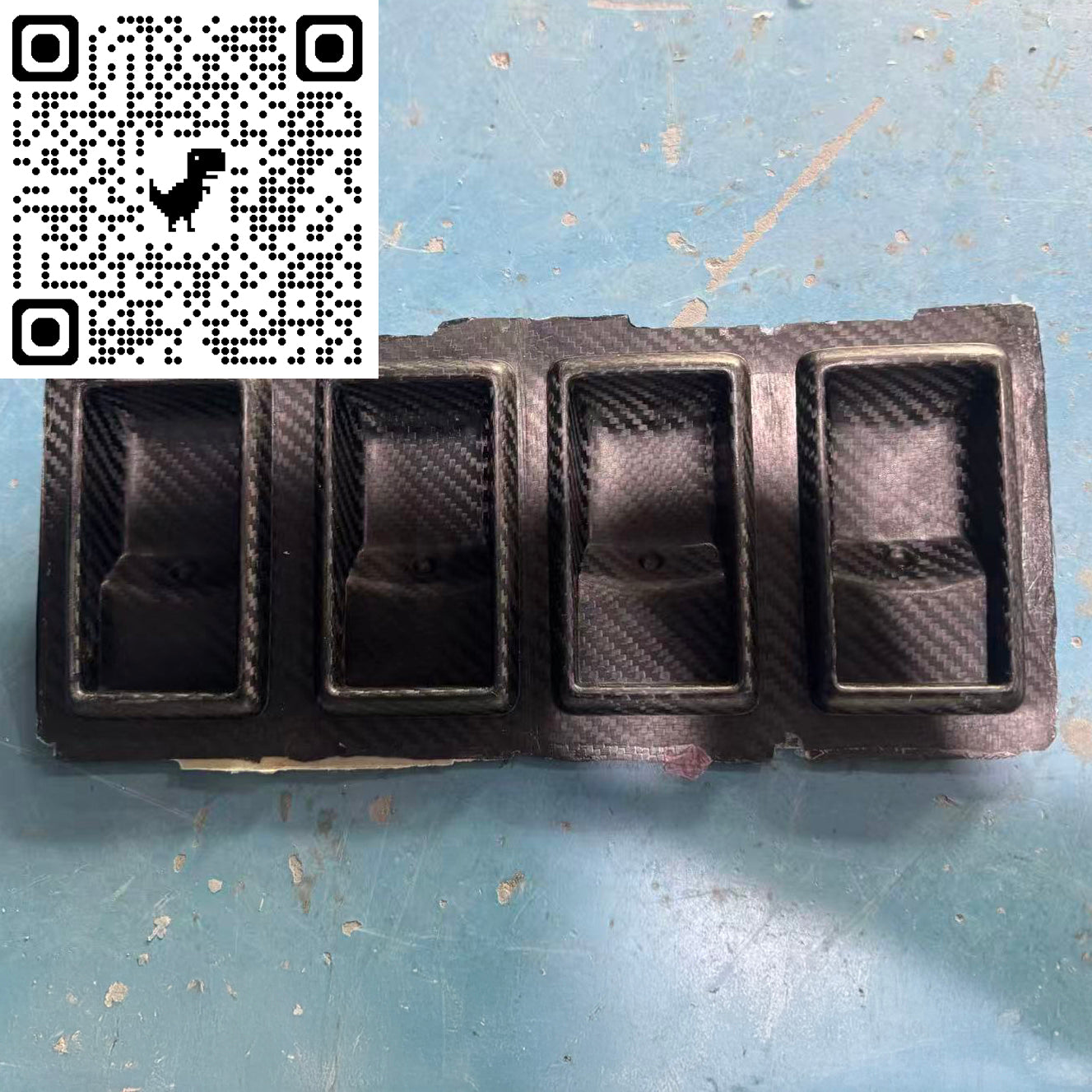 AE86 Toyota Corolla GTS / SR5 / AW11 Carbon Fiber Door Handle Frame Bezel Assembly