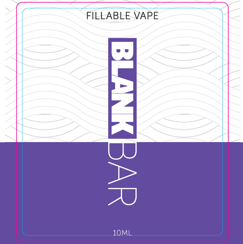 Blank Bar Refillable Disposable Device - DISCONTINUED